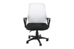 Kontorstol TREVISO 59xD58xH90-102cm svart / hvit