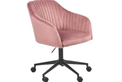 Kontorstol Venice Rosa/Svart