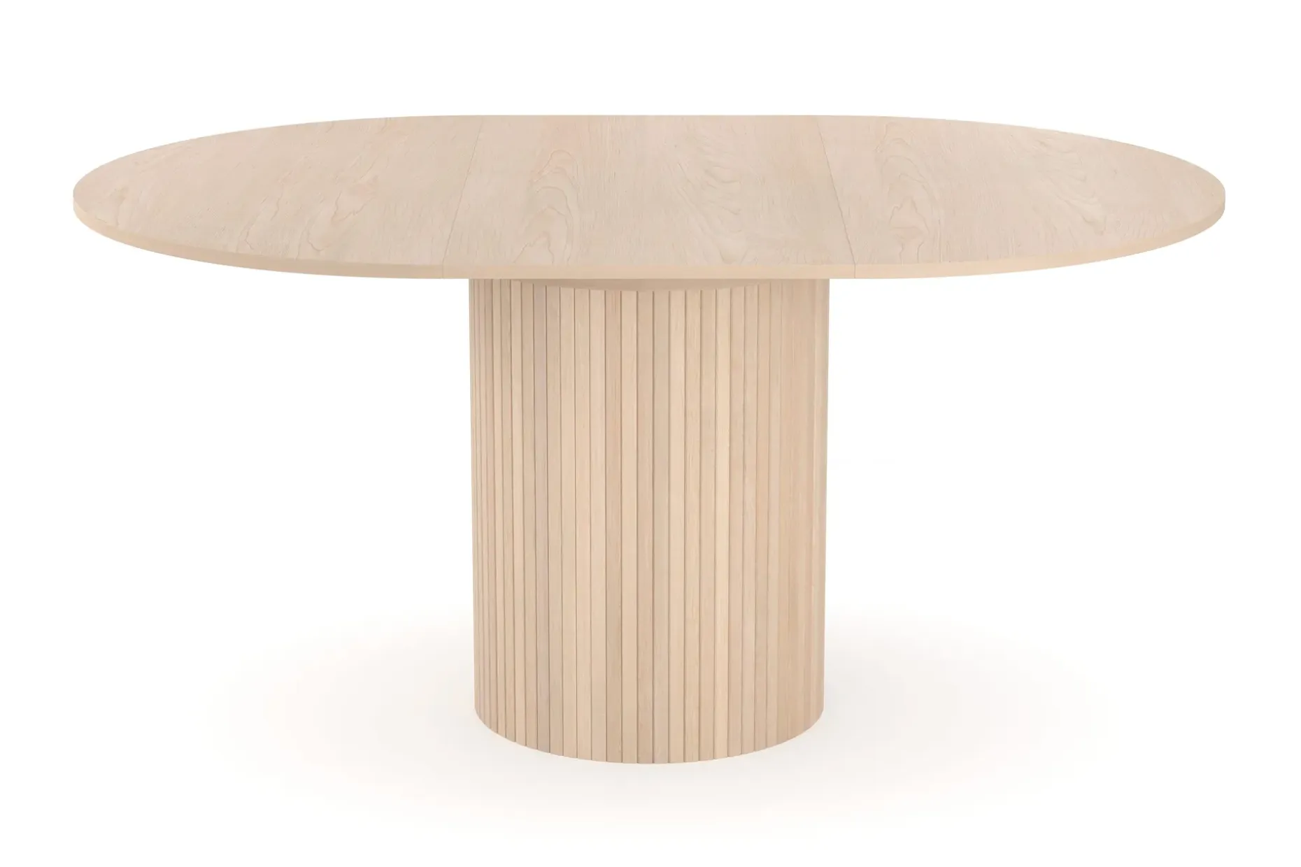 Kopparbo Lys Rundt Spisebord 106 cm Utvidbart med tilleggsplate