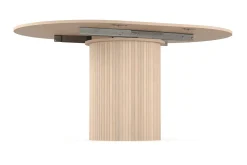 Kopparbo Lys Rundt Spisebord 106 cm Utvidbart med tilleggsplate