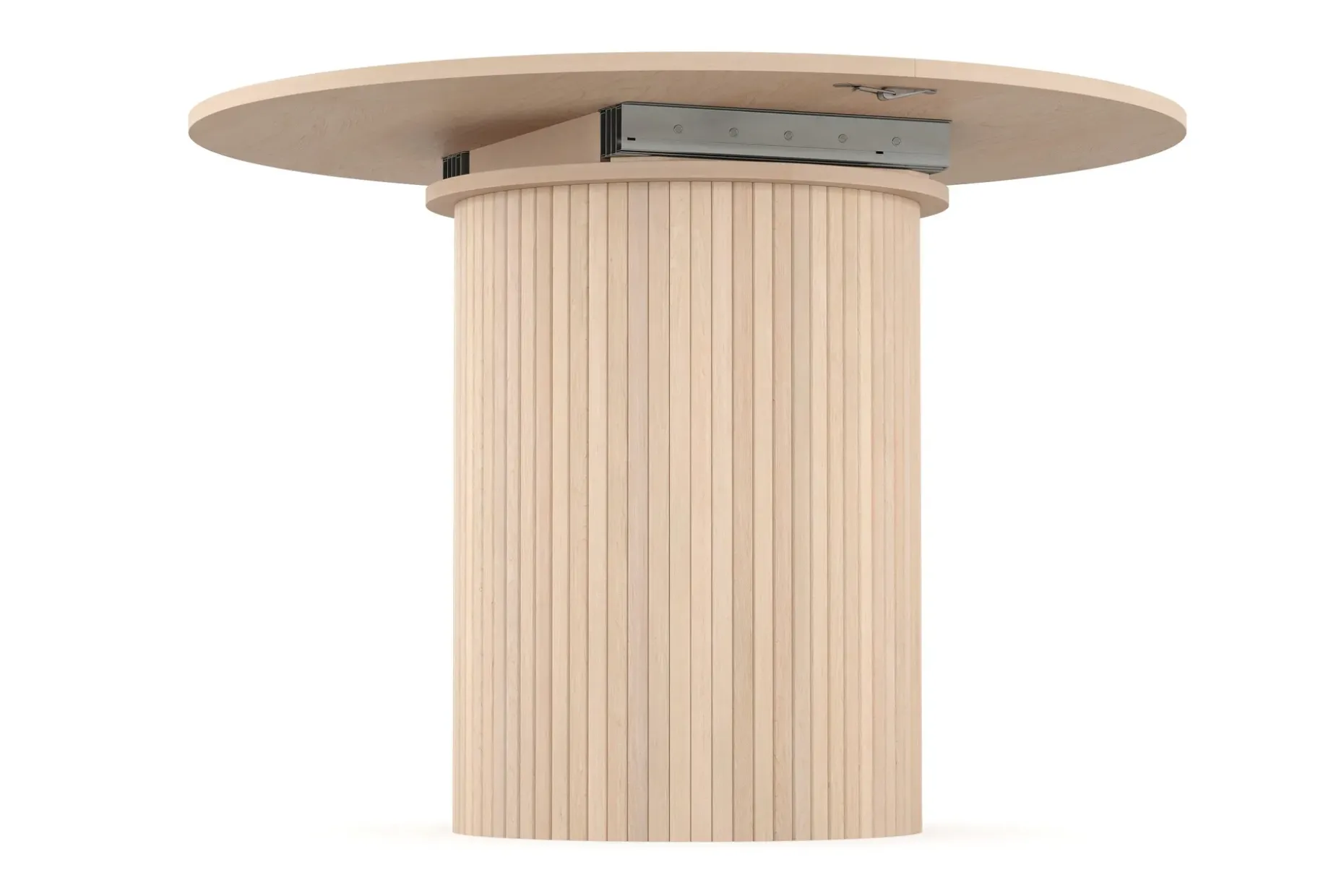 Kopparbo Lys Rundt Spisebord 106 cm Utvidbart med tilleggsplate
