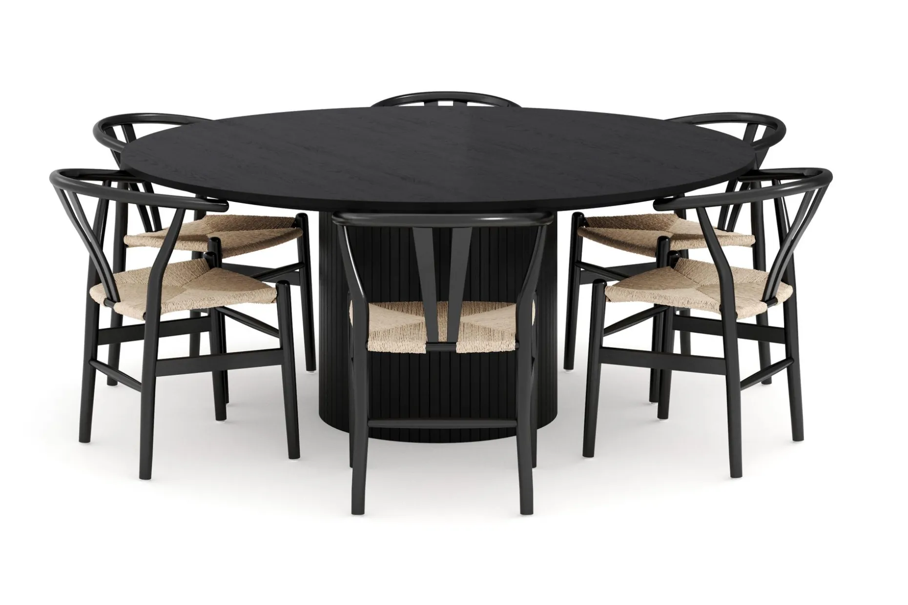 Kopparbo Matgruppe 180 cm med 6 Dastoori Spisestol