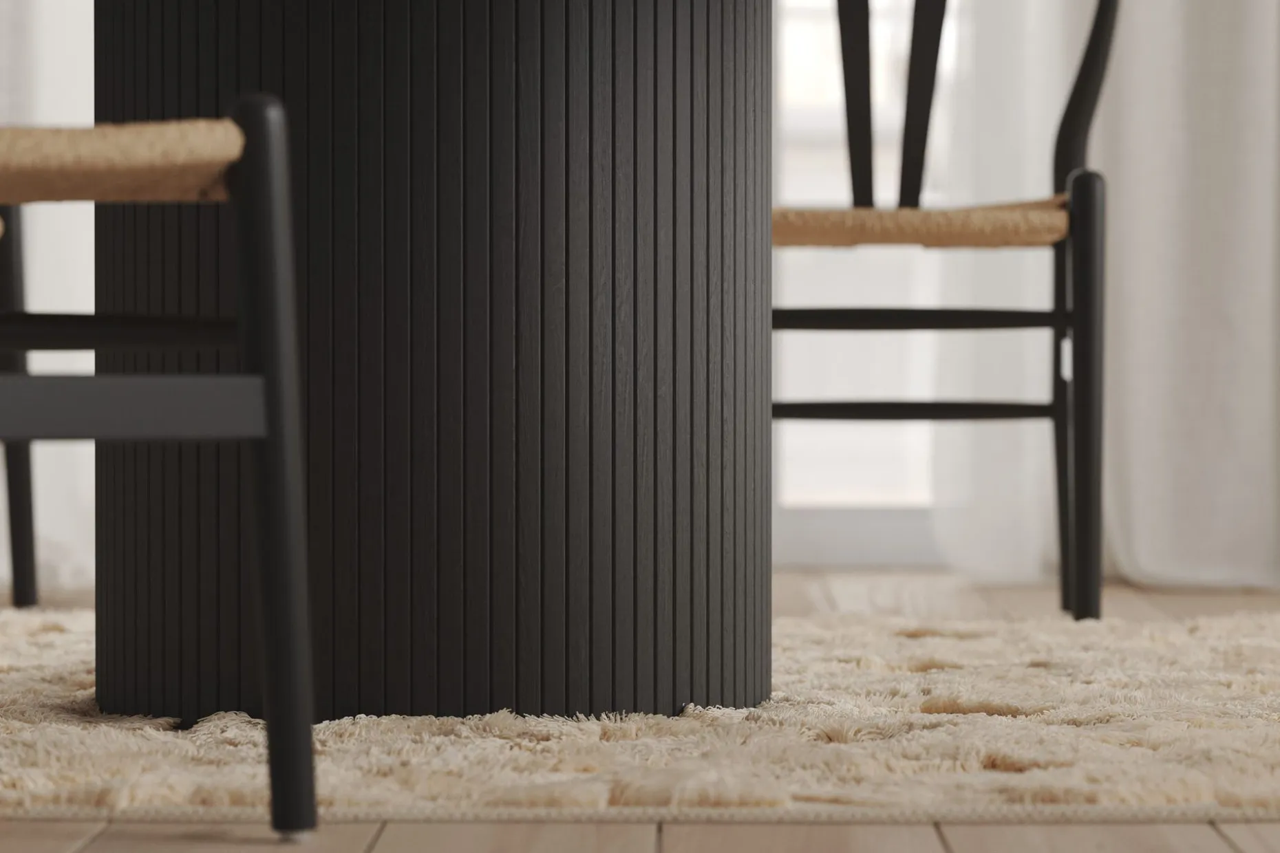 Kopparbo Rundt Spisebord 130 cm Utvidbart med tilleggsplate