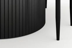 Kopparbo Rundt Spisebord 130 cm Uttrekkbart med 4 Sawako Stoler