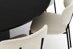 Kopparbo Rundt Stort Spisebord 180 cm med 8 Gemmiano Stoler