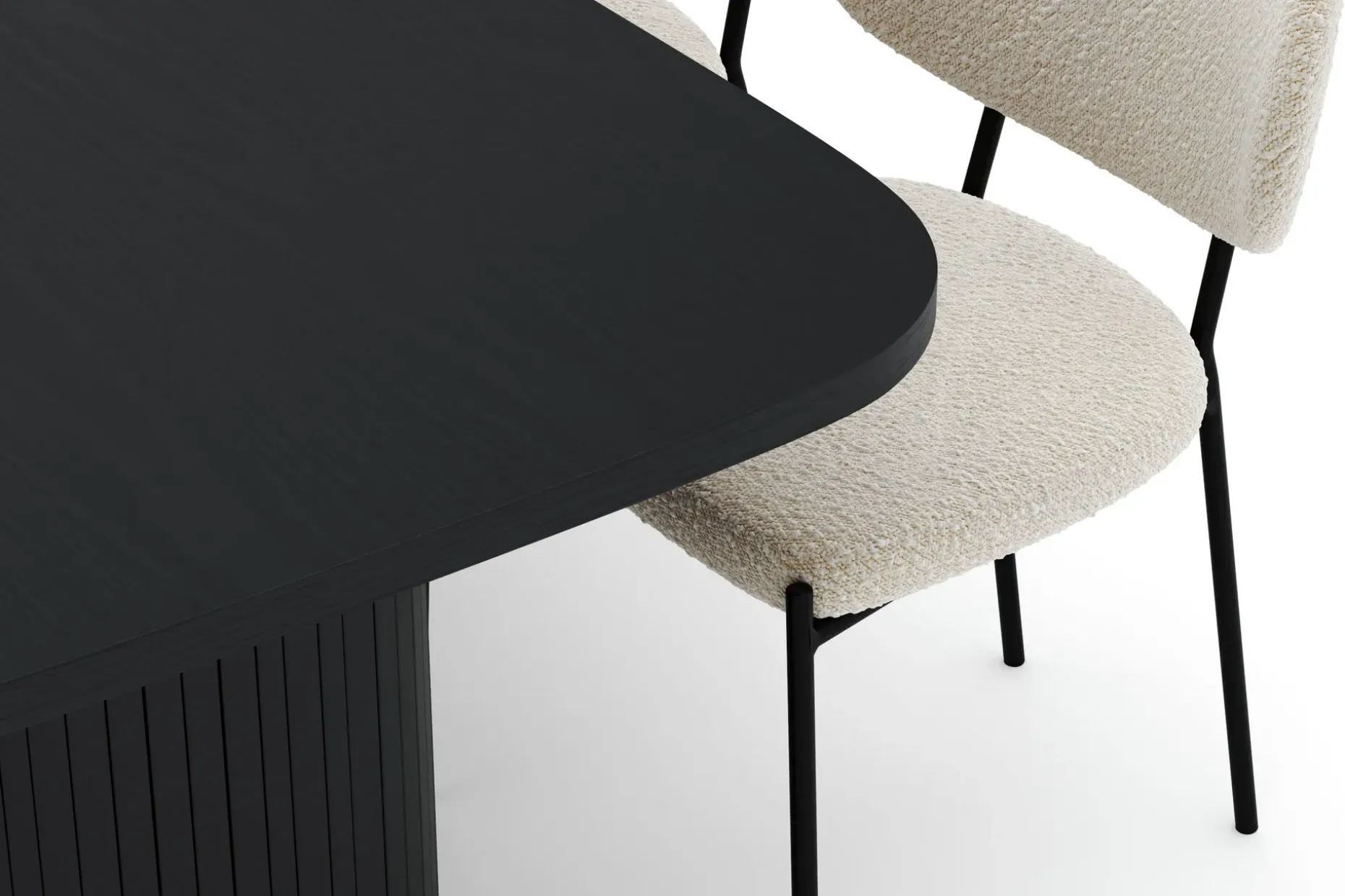 Kopparbo Spisebord 200 cm med 6 Gemmiano Stoler