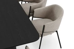 Kopparbo Spisebord 200-260 cm Uttrekkbart med 8 Filip Spisestoler