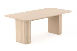 Kopparbo Spisebord 200-260 cm Uttrekkbart med ileggsplate med 8 Filip Spisestoler