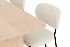 Kopparbo Spisegruppe 180-240 cm Forlengbar med 4 Gemmiano Spisestoler