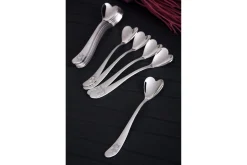 Kosova Skje 12-pk 11 cm Hjerteform Rustfritt Stål
