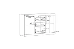 Kranea Sideboard 41x143 cm