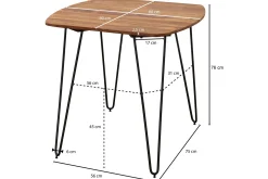 Kristl Spisebord 80 cm