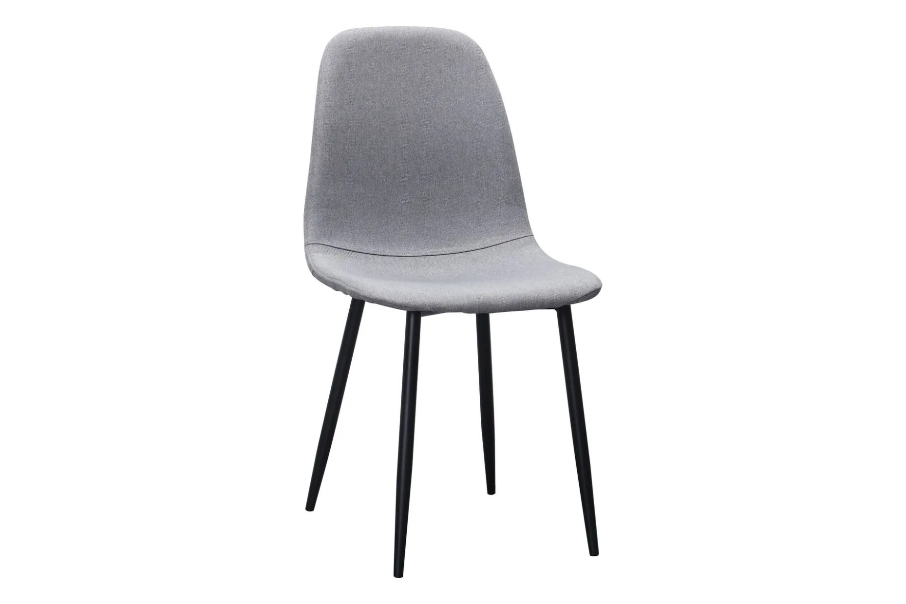 Kronblom Spisebord 120 cm + 4 stk Nibe stol grå med svarte ben