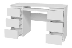 Kubana Skrivebord 130 cm med Oppbevaringsskuffer