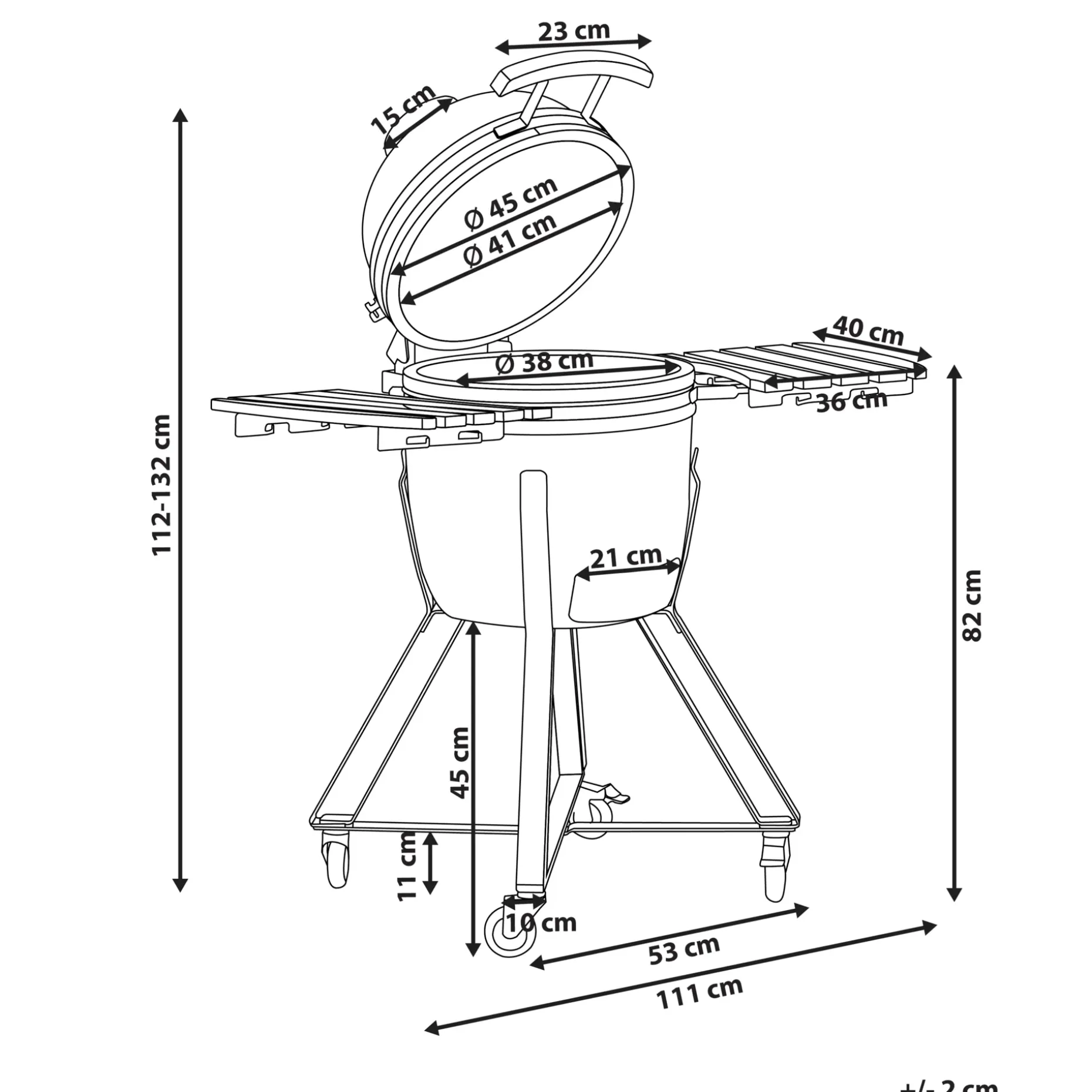 Kullgrill Kamado Keramikk