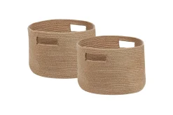 Kurv Chiniot sett av 2 Beige/naturlig