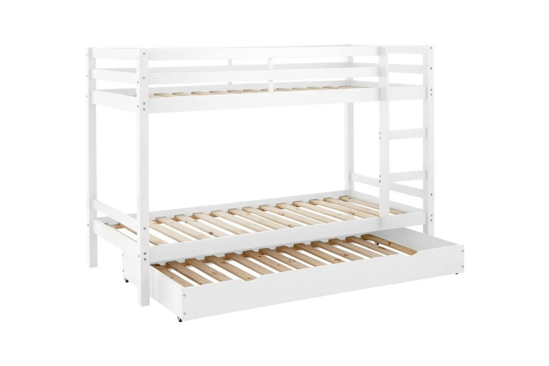 Køyeseng med to liggeplasser Loft24 Køyeseng Alpi 208x103x143 cm, hvit Vit