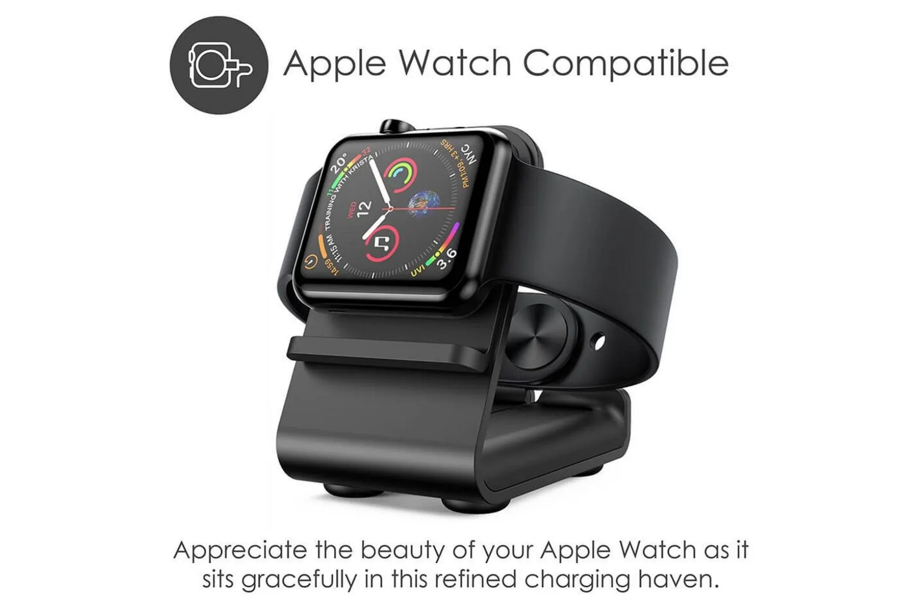 Ladestativ Desire2 Ladestativ for Apple Watch Svart