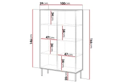 Laholm Kommode 100 cm