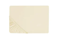 Laken med strikk Janbu Beige, 200x200 cm