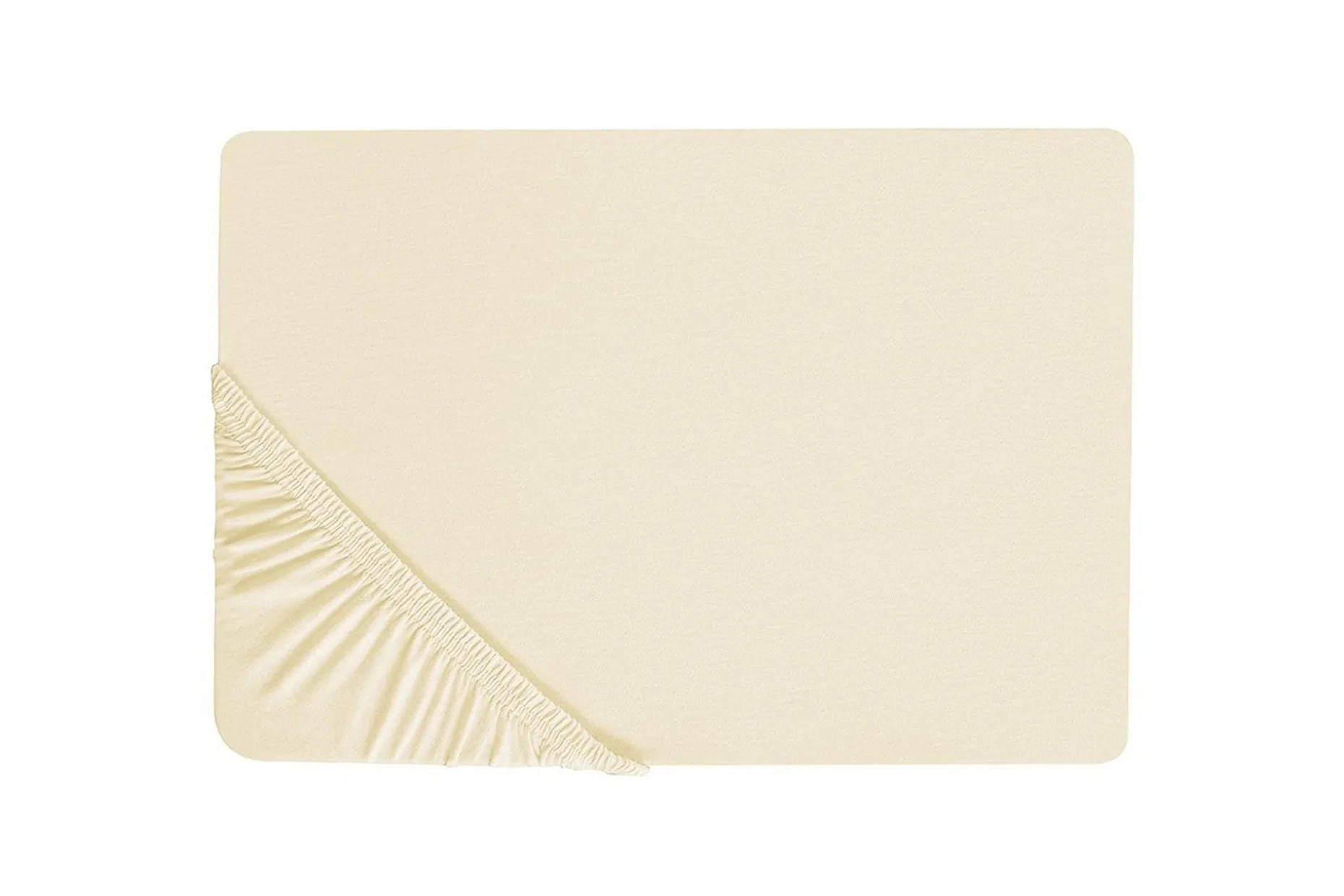 Laken med strikk Janbu Beige, 200x200 cm