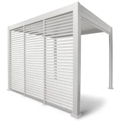 Lamellvegg til paviljong HOME4YOU Mirador-111 123,5 cm hvit