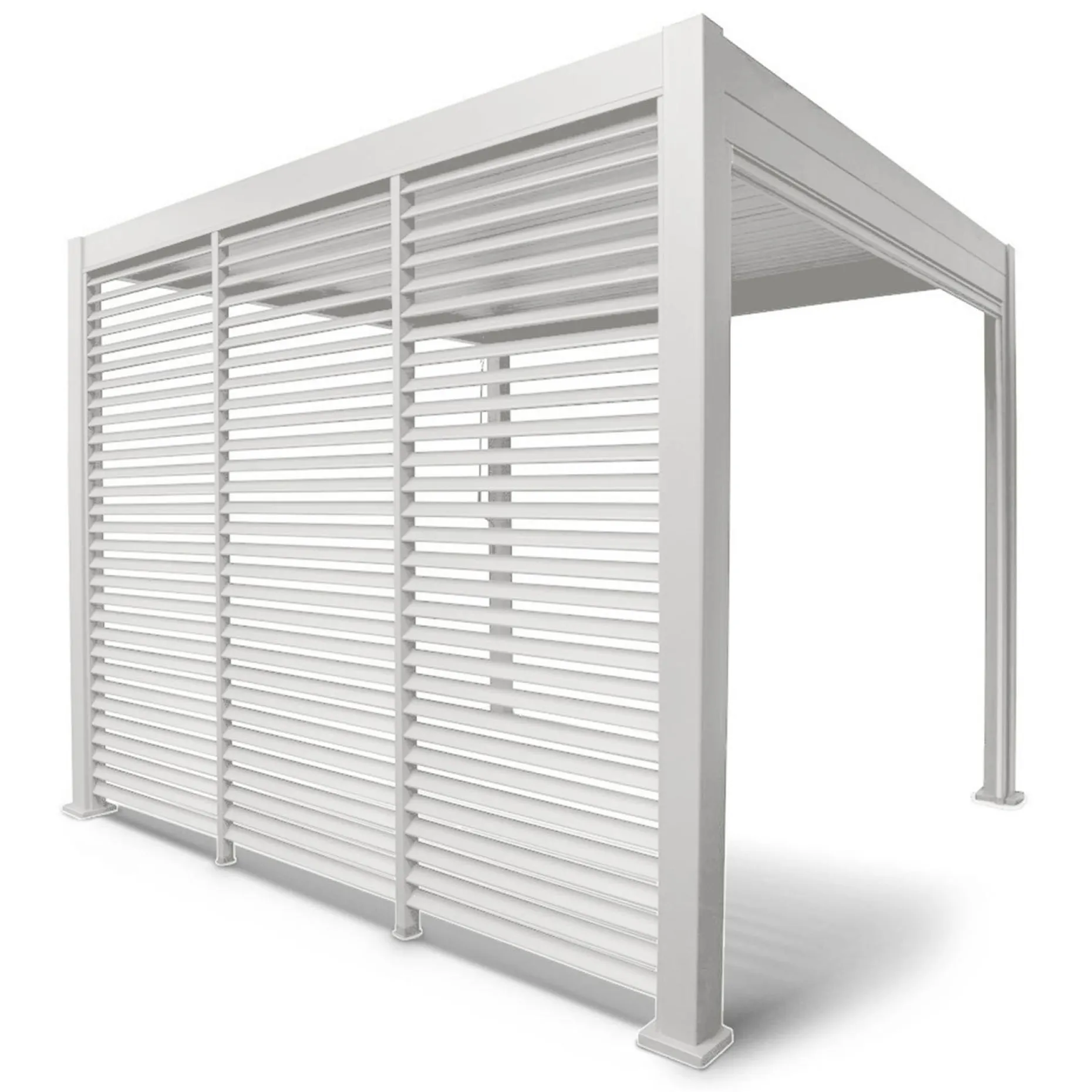 Lamellvegg til paviljong HOME4YOU Mirador-111 123,5 cm hvit