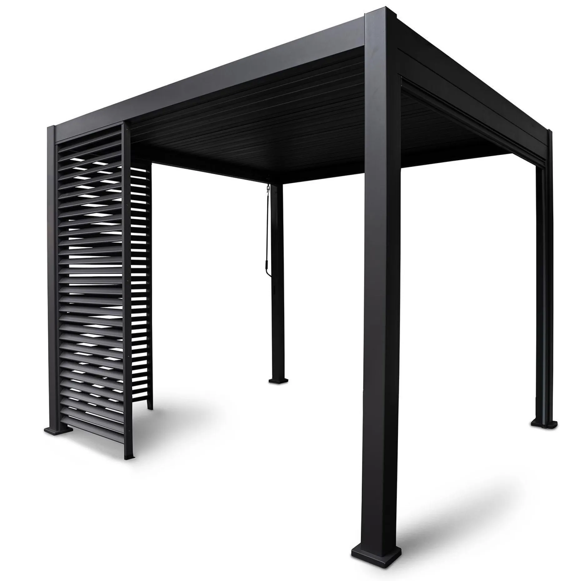 Lamellvegg til paviljong HOME4YOU Mirador-111 123,5 cm mørk grå