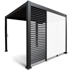 Lamellvegg til paviljong HOME4YOU Mirador-111 123,5 cm mørk grå