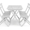 Landet utendørs spisegruppe 118x70x74 cm med 2 sofaer