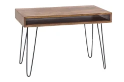 Langner Skrivebord 110 cm med Oppbevaring Hylle