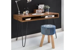 Langner Skrivebord 110 cm med Oppbevaring Hylle