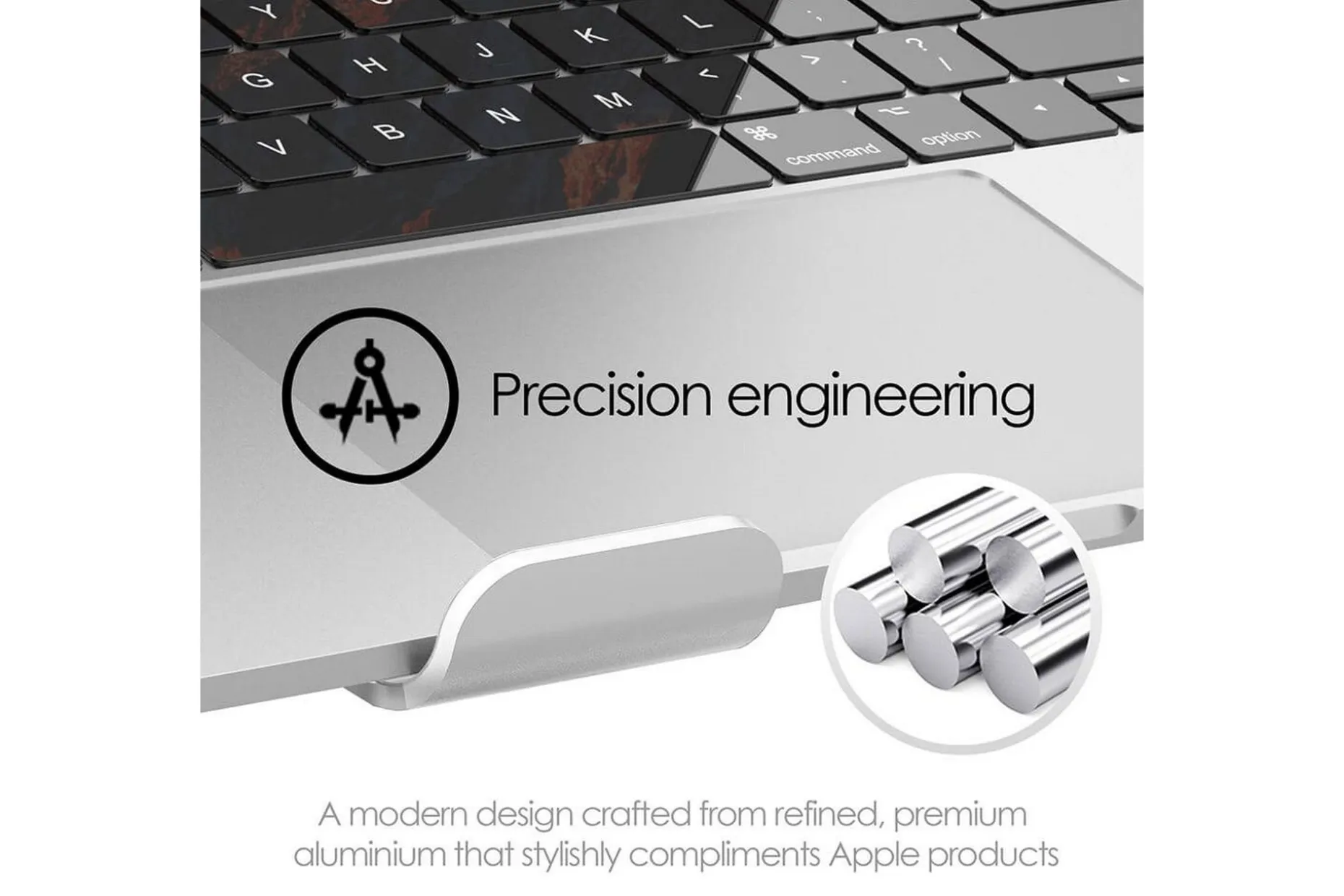 Laptopstativ Desire2 Supreme Pro Aluminium Silver