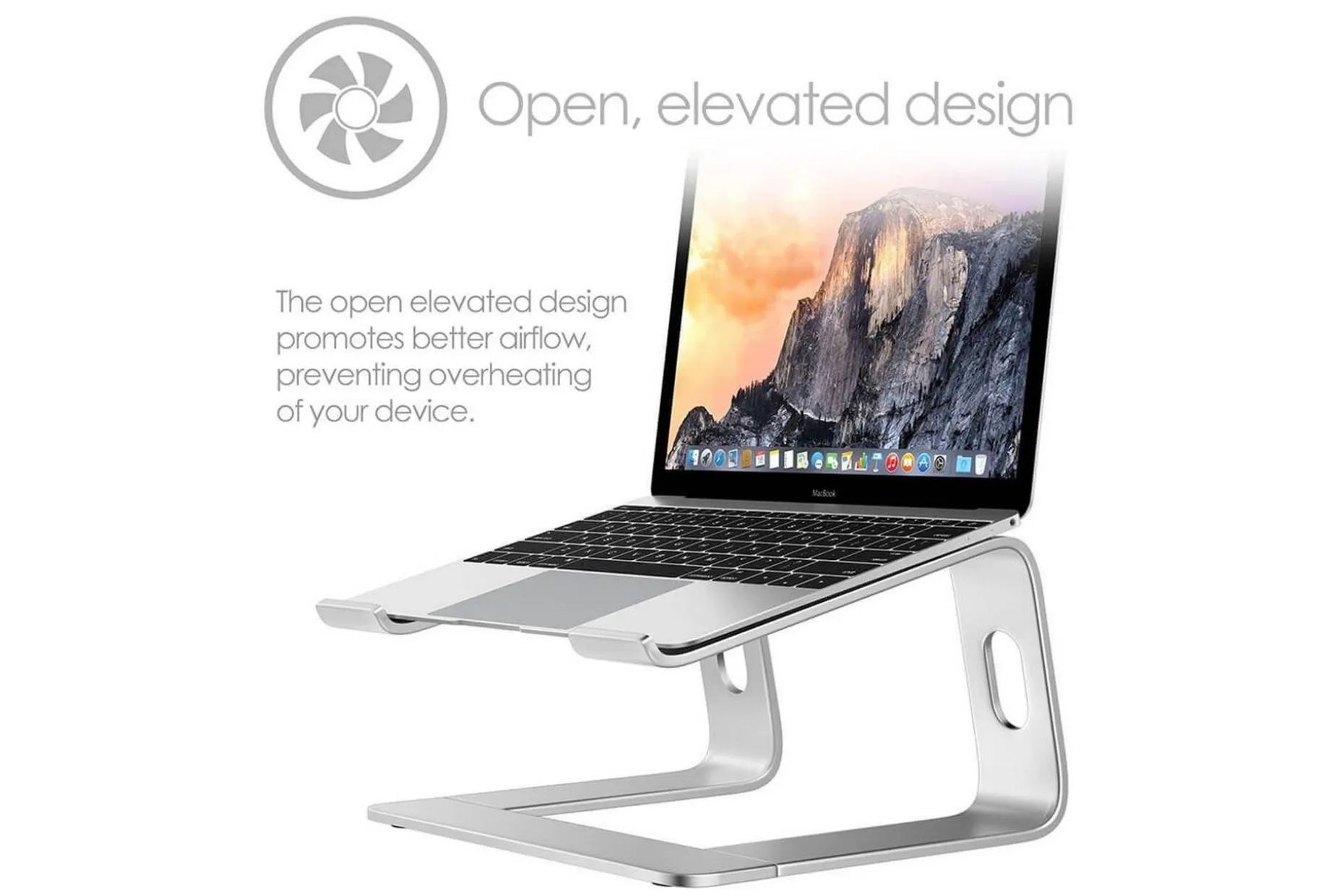 Laptopstativ Desire2 Supreme Pro Aluminium Silver