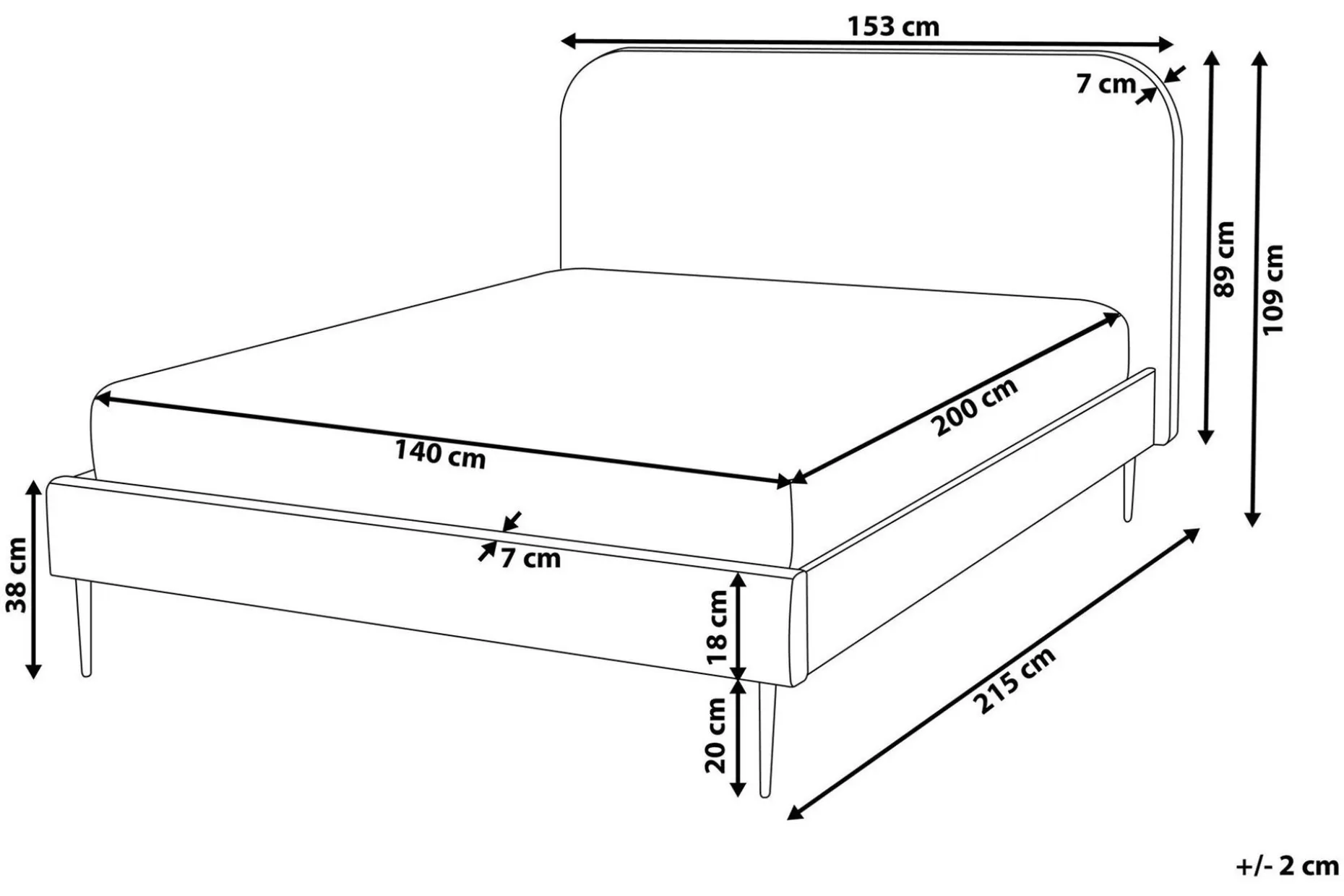 Larochelle Dobbeltseng 140x200 cm