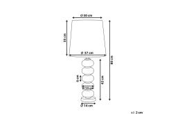 Laros Bordlampe 80 cm E27