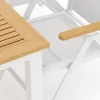 Las Vegas utendørs spisegruppe, uttrekkbar 152–210x90 cm med 4 Las Vegas regulerbare stoler