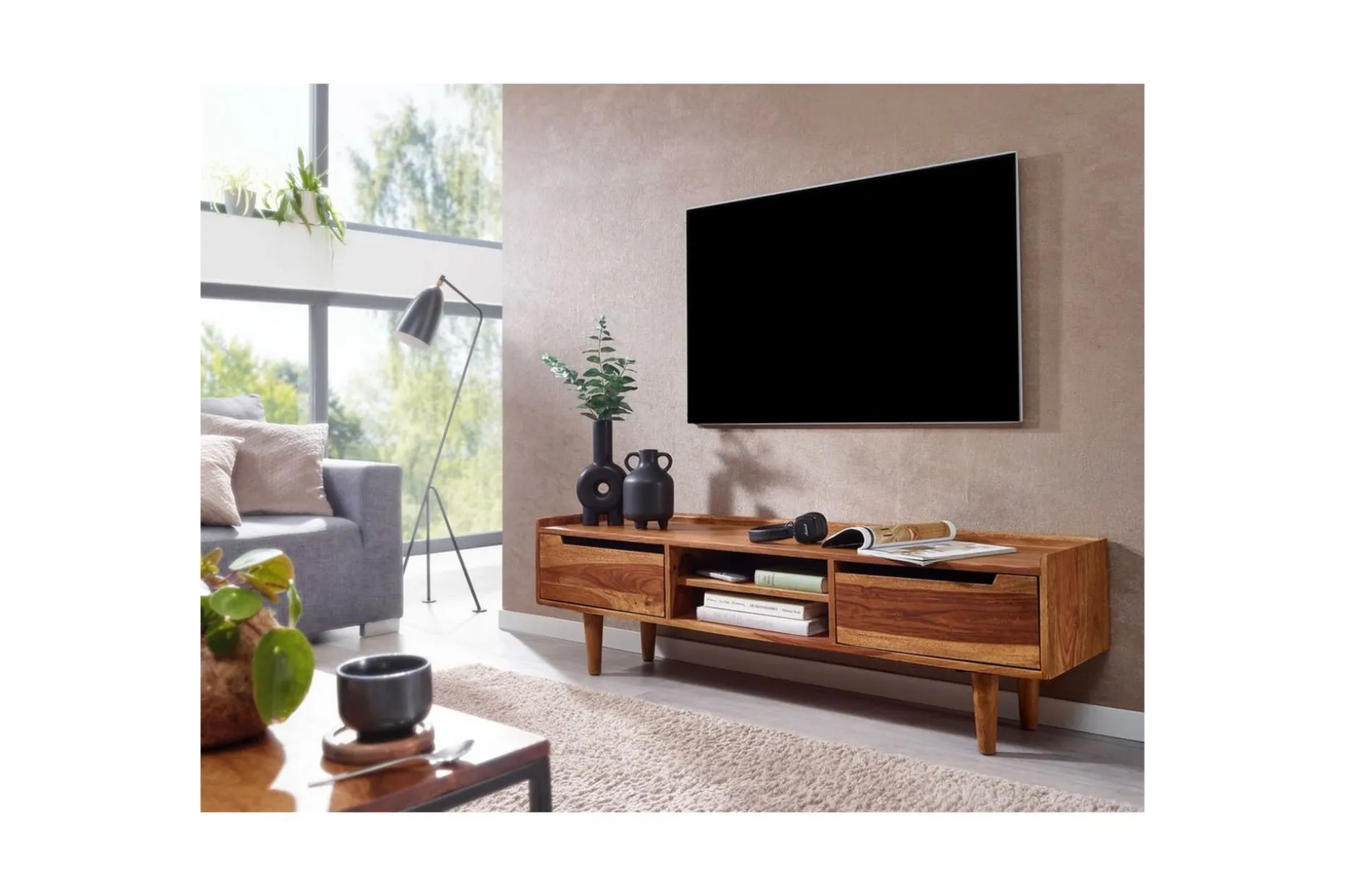Lavbord Wohnling Heltre med oppbevaring 2 dører treben landlig stil