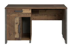 Lazarius Skrivebord 155 cm med Oppbevaring Skap + Skuff + Hy