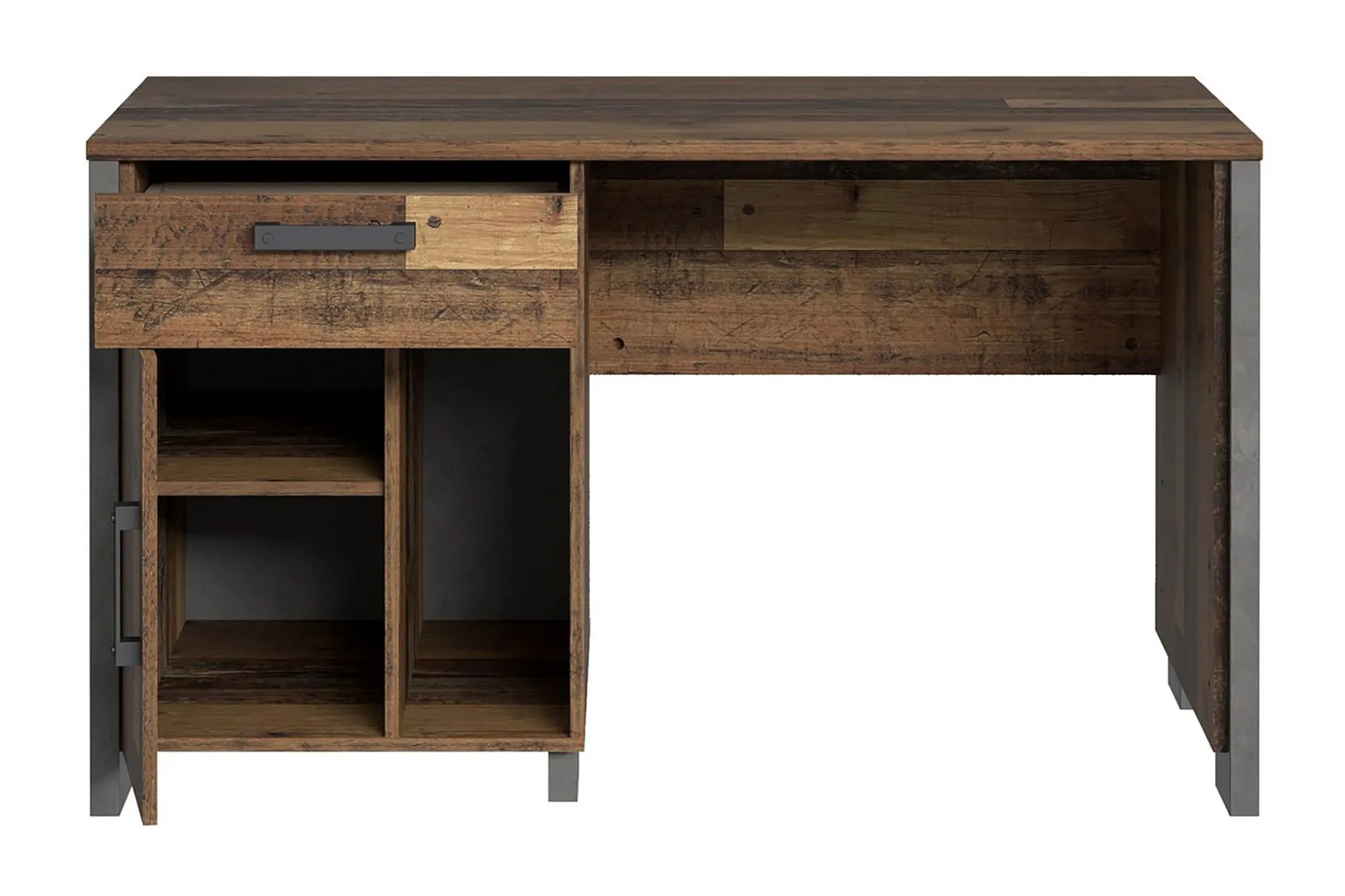 Lazarius Skrivebord 155 cm med Oppbevaring Skap + Skuff + Hy