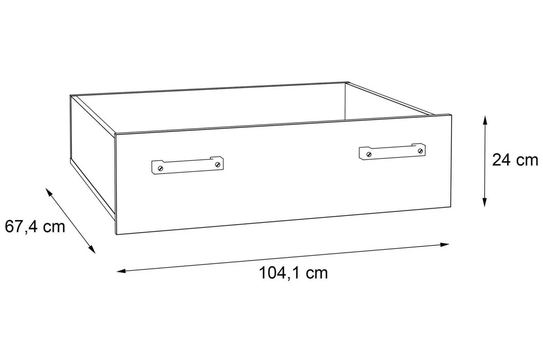 Lazarius Skuff med Hjul 67x84 cm