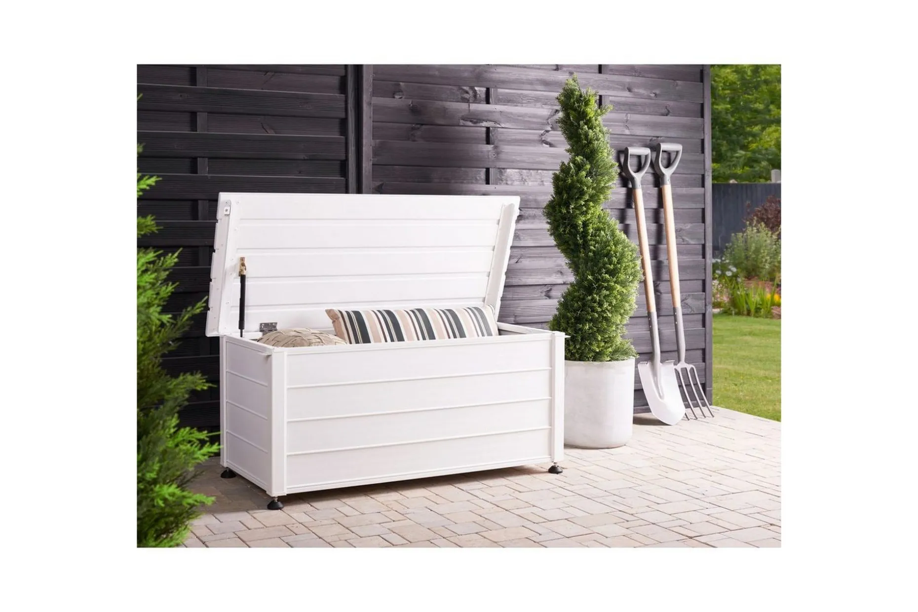 Låda Beliani Campalto Brun, 113x50x52 cm White