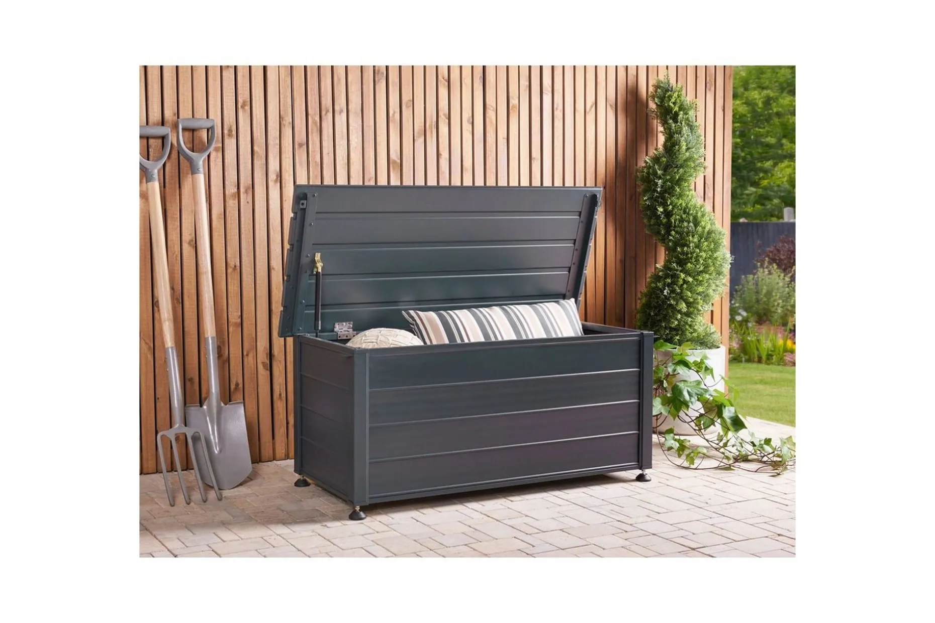 Låda Beliani Campalto Brun, 113x50x52 cm Grey