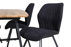 Leah Forlengningsbar bord med 4 Sumoas Spisestoler