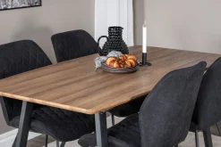 Leah Forlengningsbar bord med 4 Sumoas Spisestoler