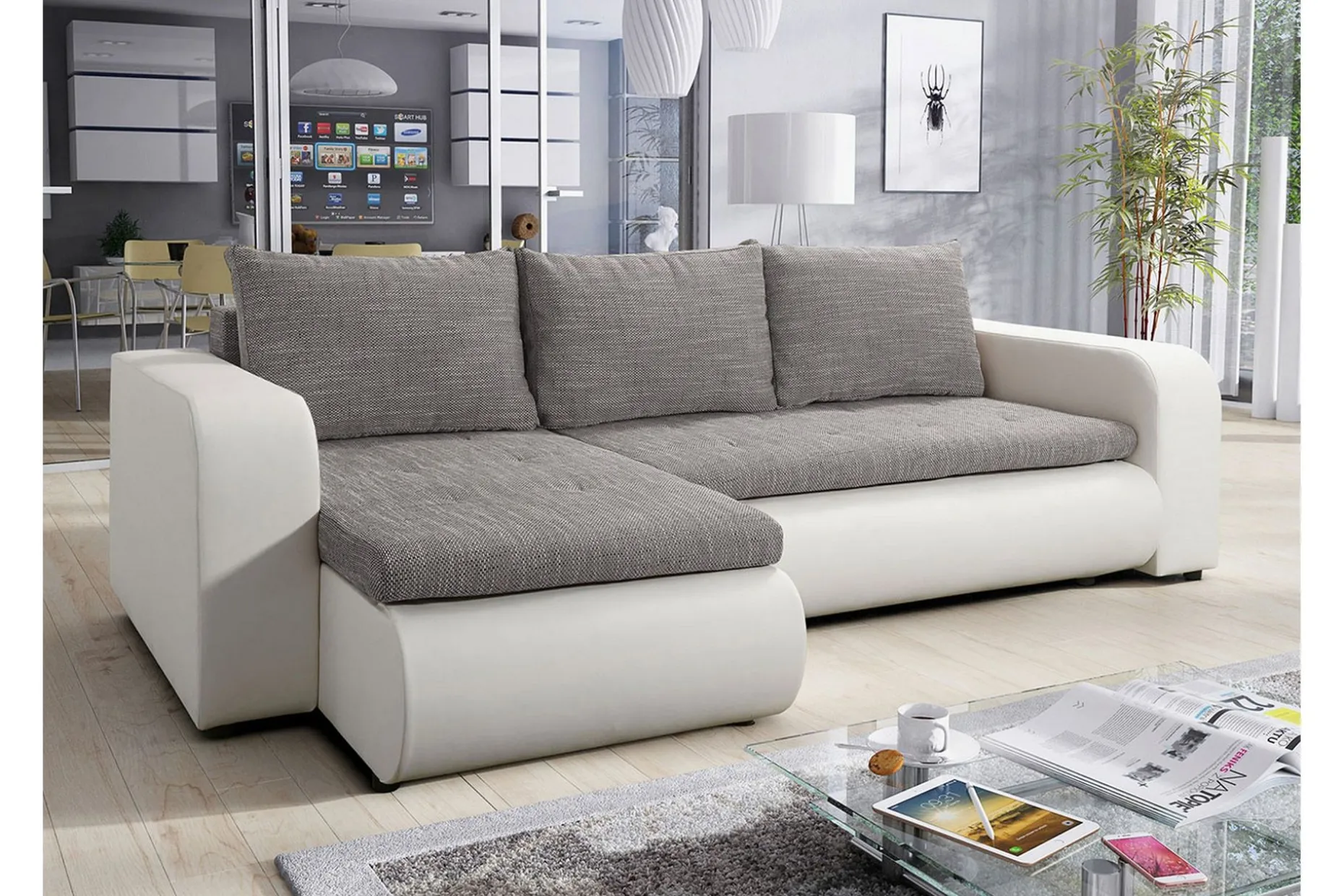 Lecanto 3-seters Sovesofa med Divan