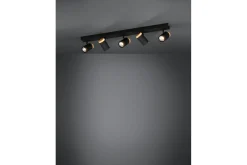 LED-spotlight Eglo Cartagena Svart/Tre 5 Lamper
