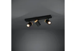 LED-spotlight Eglo Cartagena Svart/Tre 3 lamper