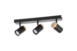 LED-spotlight Eglo Cartagena Svart/Tre 3 lamper
