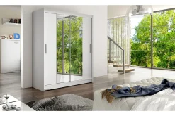 Leila Garderobe Skyvedører Smaltt Speil
